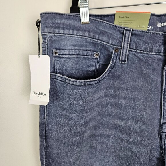 Goodfellow & Co Mens Slim Straight Fit Denim Blue Jeans W40 L32 Total Flex - Picture 5 of 9